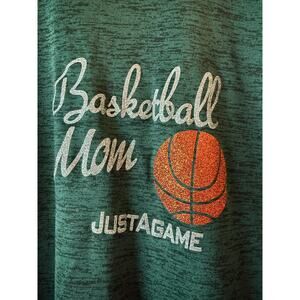 EUC Women's Dry Fit Long Sleeve Green Lightweight Quarter Zip Basketball Mom 2XL